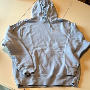 Nike Blue Pullover Hoodie with Ribbed Cuffs EUC